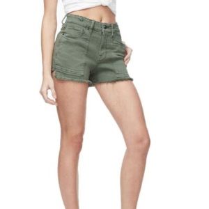 Good American Jean Short Army Green Size 4/27